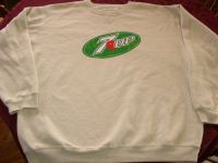 7UP Seven Up Logo Sweatshirt Sz X-Large - NEW